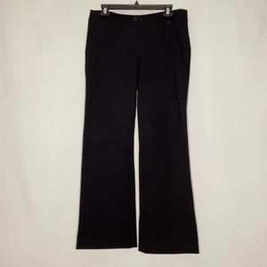 Betabrand Women's Black Straight Leg Dress Yoga Pants Size large.